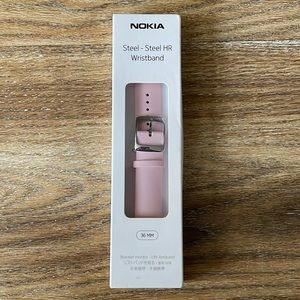 Nokia Steel HR Wristband 36 mm Light Pink NWT